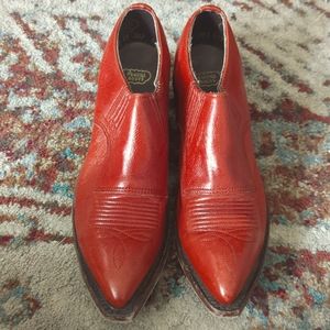 Nocona boots sz5-b see measurements red orange brown